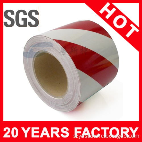 Red and White Floor Adhesive Caution Tape (YST-FT-006)